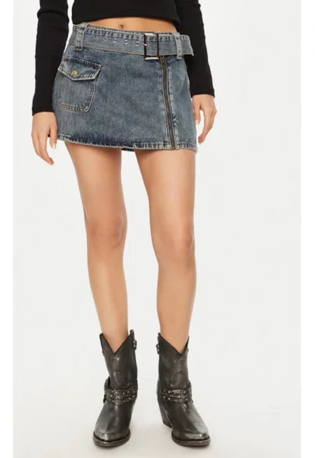 Дамска пола - Една чаена лъжичка - 304604621 - Памук - Син