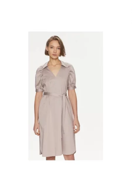 Дамска рокля -  303808709 - Памук - Бежов