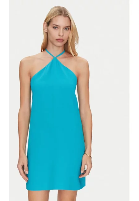 Дамска рокля -  305172594 - Вискоза - Син - Син