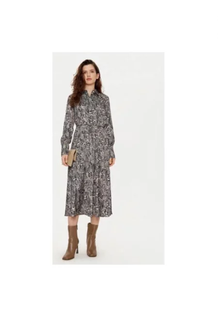Дамска рокля -  305183095 - Полиестер - Сив