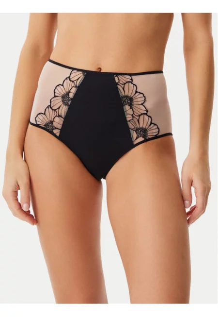 Дамски бикини -  304888991 - Найлон/Еластан - Черни - Черен