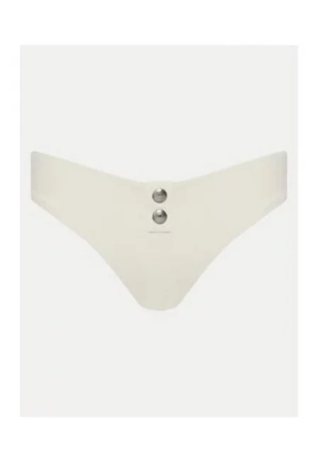 Дамски бикини слип -  бежов - синтетичен материал -