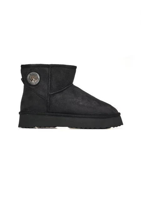 Дамски боти Besiana Platform -  Textile - Черен