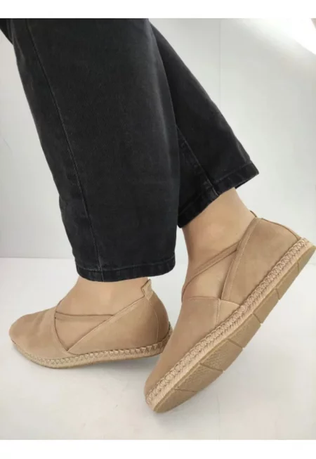 Дамски ежедневни обувки  24620-44 Бежов Велур