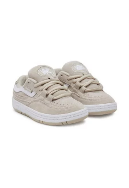 Дамски кецове -  естествена кожа - бял/бежов -