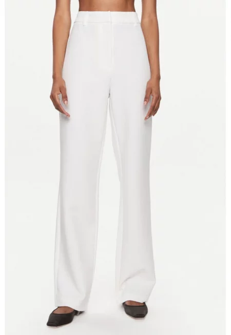 Дамски панталон -  303452223 - Рециклиран полиестер/Вискоза - Бял - Бял