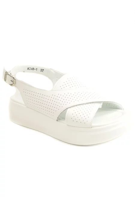 Дамски сандали K248 1 - Бял