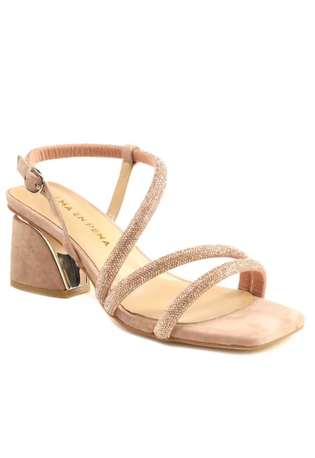 Дамски сандали V250956 - Розово