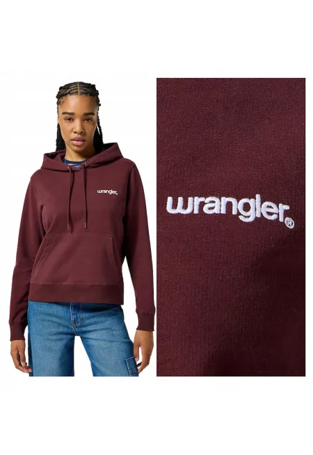 Дамски суичър -  Regular Hoodie - Стандартна кройка - С качулка - Дълъг ръкав - С лого - Памук - 2XL INTL - Червен