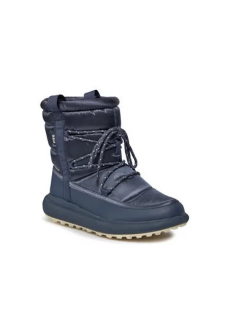 Дамски зимни ботуши  11837 - текстил - тъмносиньо - Тъмносин