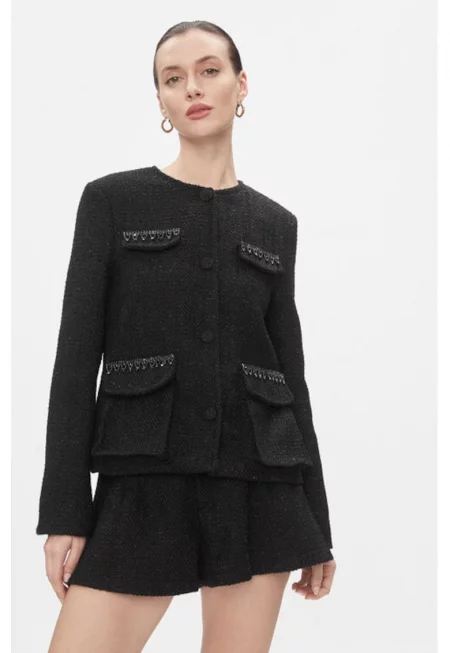 Дамско яке -  303925253 - Полиестер - L INTL - Черно