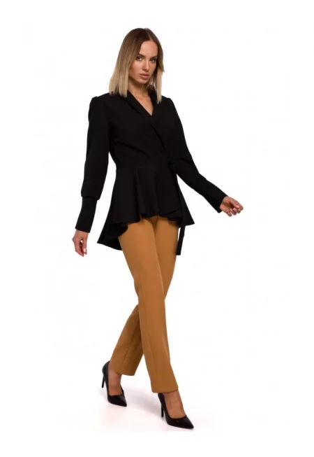 Дамско яке -  Полиестер/Еластан - Черно