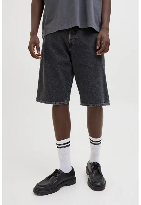 Дънкови бермуди - Антрацитно сиво