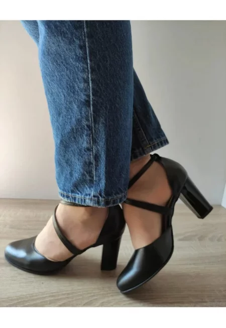 Елегантни дамски обувки  27336 Черни - Черни -