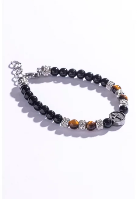 Гривна с мъниста от тигрово око