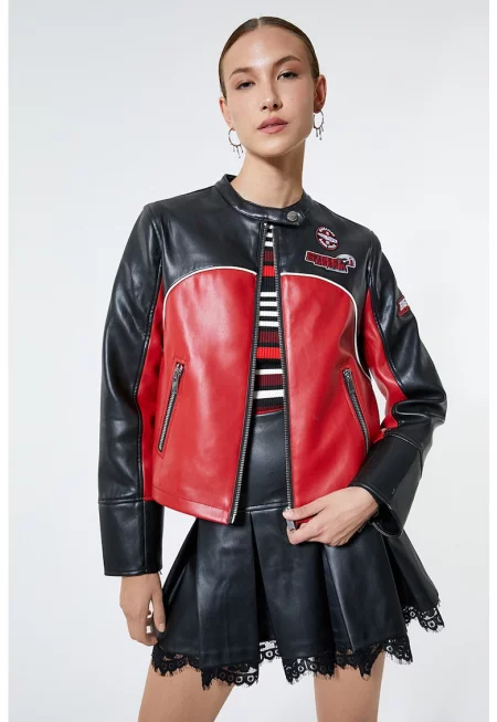 Късо яке от еко кожа