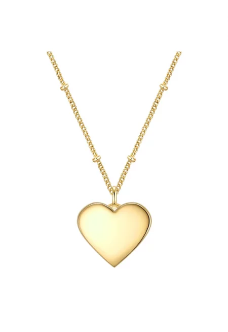 Колие с 18K злато и висулка - Златист