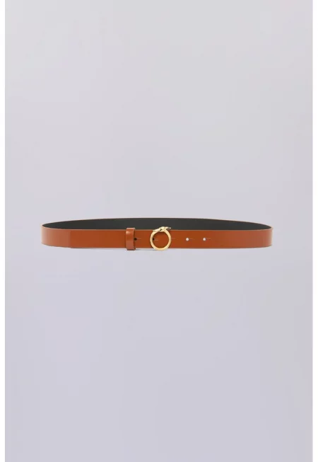 Кожен колан с тока с игла