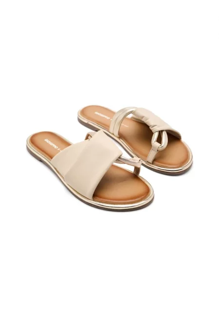 Кожени чехли - Мръснобял