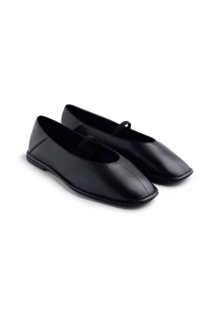 Кожени пантофки Okabena - Черен