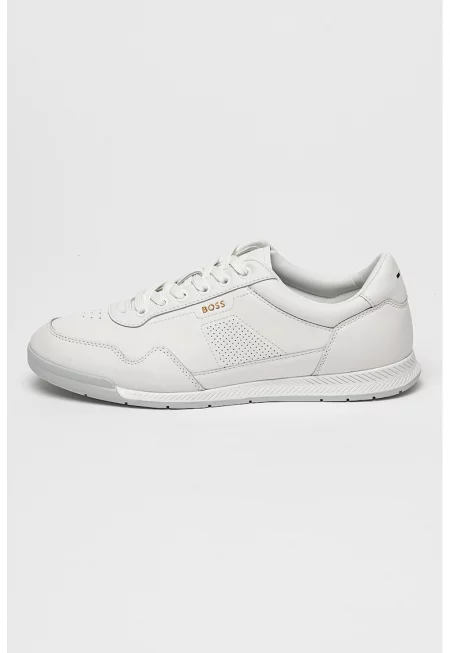 Кожени спортни обувки Titanium - Бял