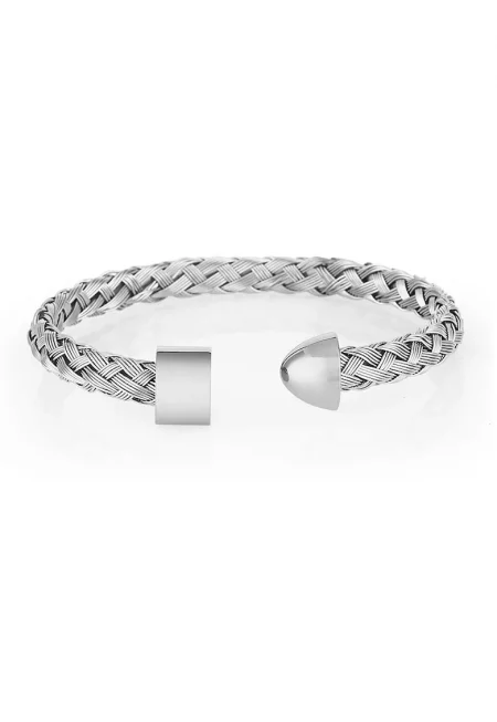 Мъжка гривна  от стомана - дължина 57 мм - JWDG1024