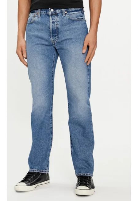 Мъжки дънки -  303664756 - Памук - Син - Син