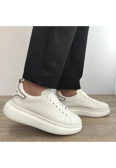 Мъжки ежедневни обувки  3221 Бели (Към Крем) - Крем