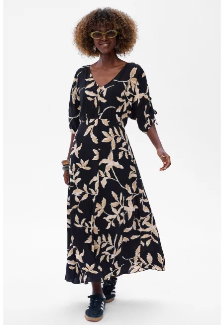 Nella Adjustable Sleves Maxi Dress