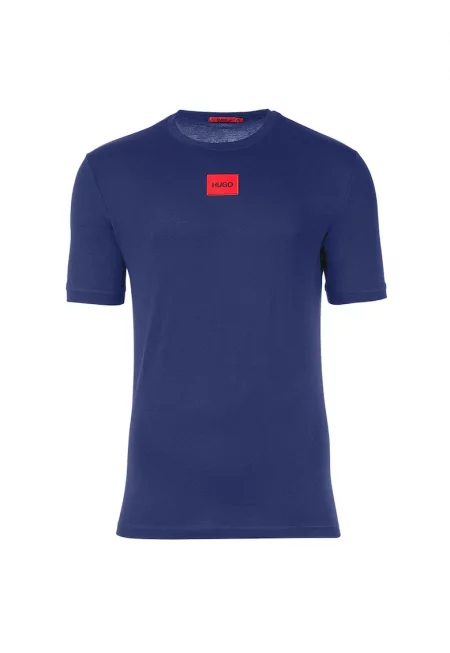 Памучна тениска Diragolino 212 - Прашно синьо