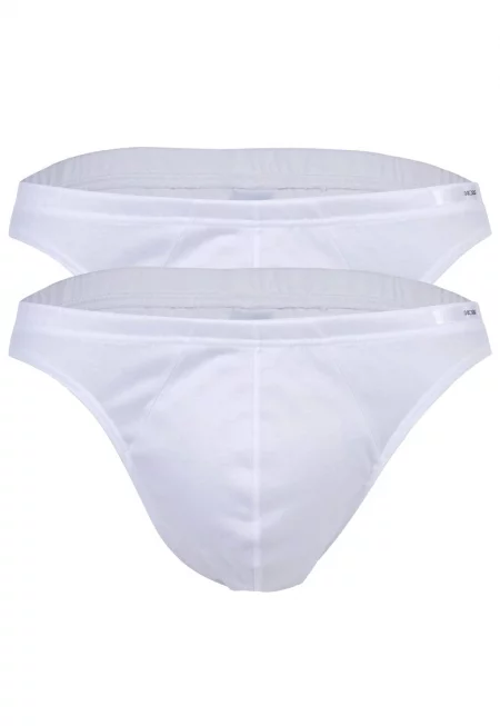 Памучни слипове - 2 чифта - Бял