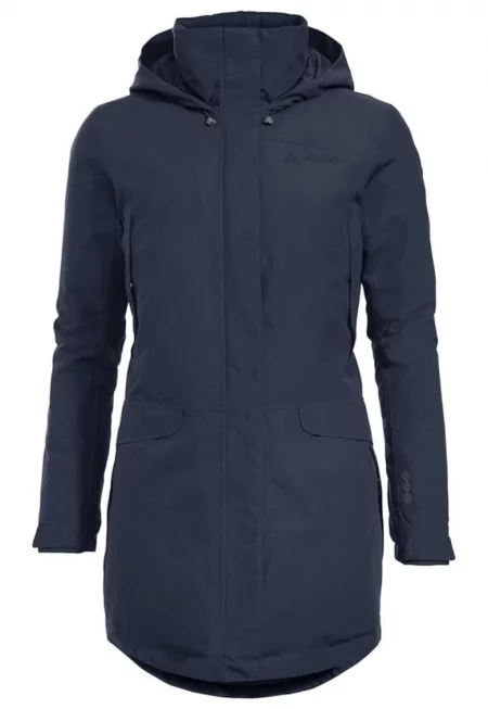 Парка - Ватирана - Водоустойчива - С качулка Skomer - Син