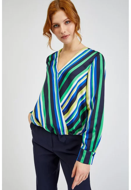 Раирана блуза с шпиц