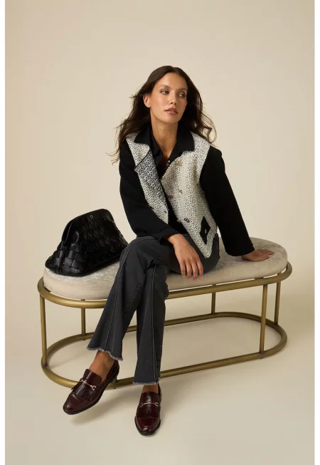 Разкроени дънки - Антрацитно сиво