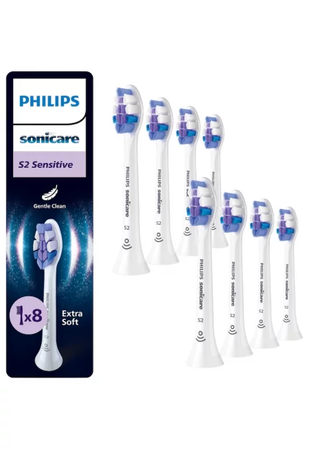 Резерва  Sensitive HX6058/87 - 8 глави за четка - Standard - Click-on - Синхронизация в режим BrushSync - Бял