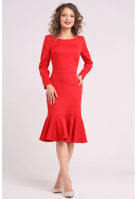 Рокля с набран подгъв