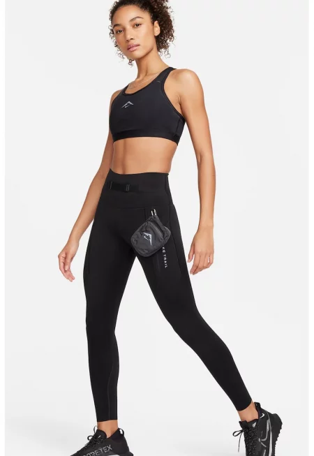 Скъсен клин Trailg Go за бягане с Dri Fit - Черен