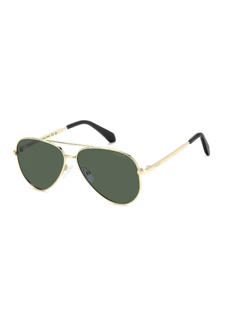 Слънчеви очила Aviator с поляризация - Златист/Черен