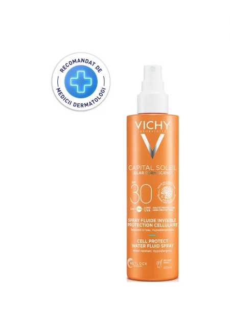 Слънцезащитен флуид  CAPITAL SOLEIL Cell Protect SPF 30+ - 200 мл