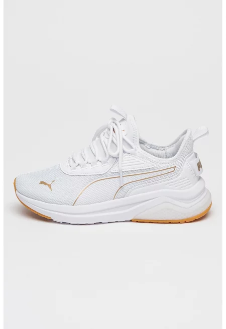 Спортни обувки Amplifier с мрежа - Бял/Златист