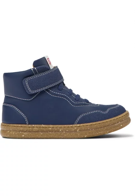 Спортни обувки Runner Four 8459 от кожа и велур - Тъмносин