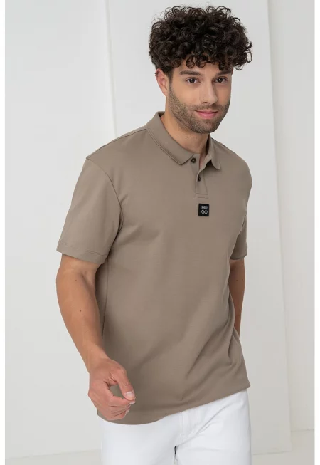 Тениска Deabono с яка - Каки