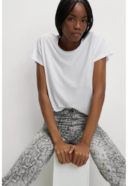 Тениска с лен и модал