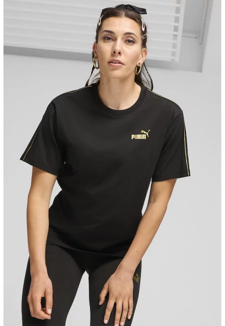 Тениска с овално деколте и лого 685292