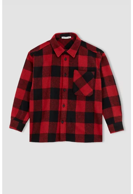 Уголемено памучно яке тип риза на каре