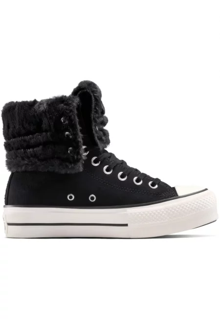 Унисекс спортни обувки  Chuck Taylor All Star Fold-Over Lift Platform - Черен