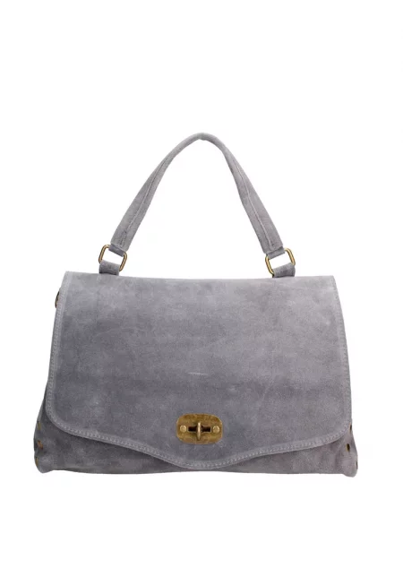 Велурена чанта за рамо Zelia Elite