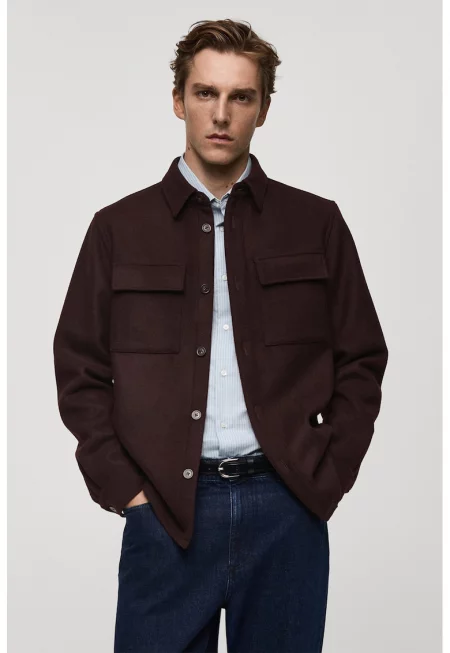 Яке с вълна и копчета