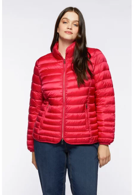 Зимно капитонирано яке - Червен