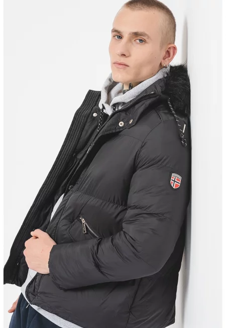 Зимно яке Darwino с еко пух - Черен